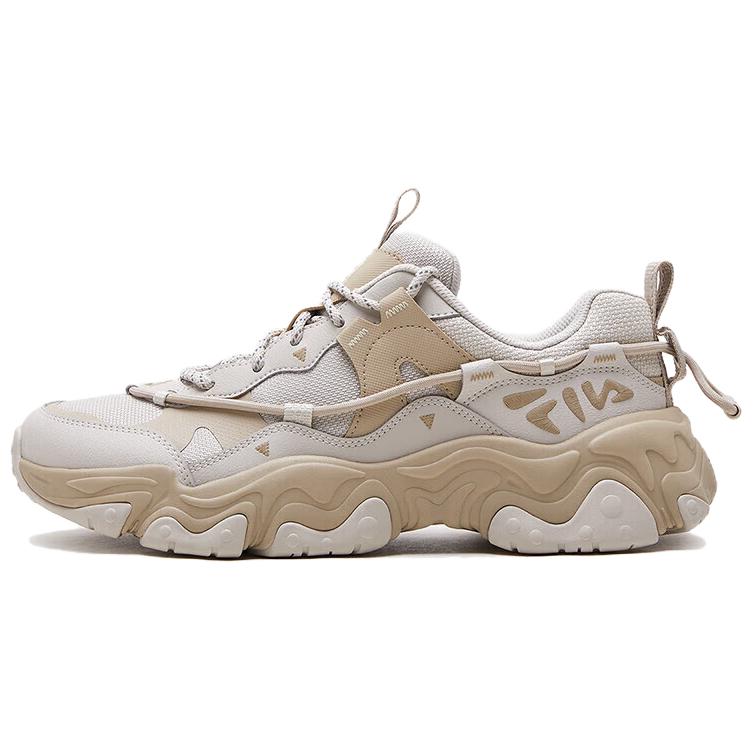 Fila Fluid 5 Retro Sports Low-Top Running Shoes Men Sneakers Oatmeal F52M432105FOS