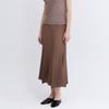 Pleats Me Oblique Waffle Folding Flare Skirt Ppsks026002