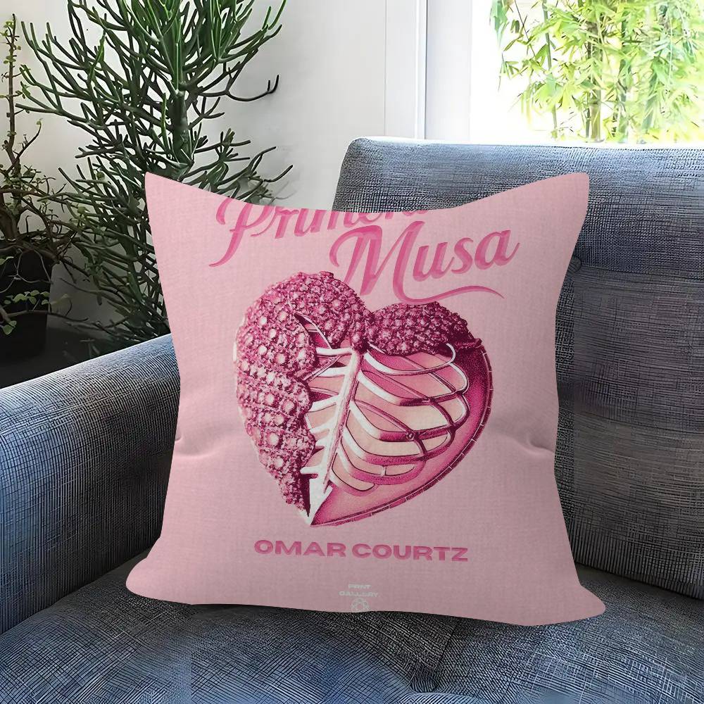 SINGER OOmar Courtz Album Doublesided Printed pillow cover Short plush Suitable living room bedrooms sofas throw cushion cover