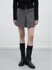 GENERALIDEA Herringbone Mini Skirt Shorts [Charcoal] / Wbe3L13514