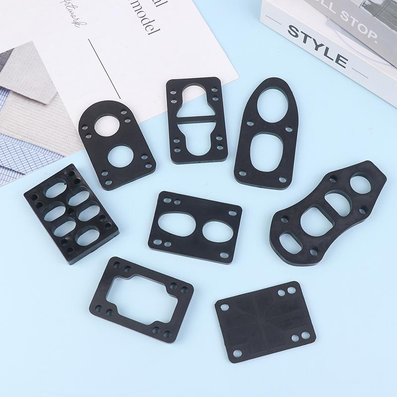 1 Stück Schwarze PU Longboard Riser Pads Skateboard Stoßdämpfer für Truck Montagezubehör Erwachsene Kinder Outdoor Sportwerkzeug