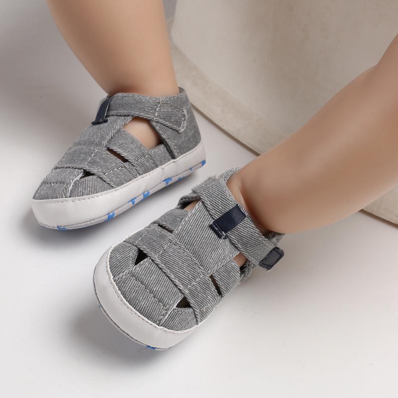 Summer Soft Sole Canvas Sandals for Toddlers (0-1 Year Old)