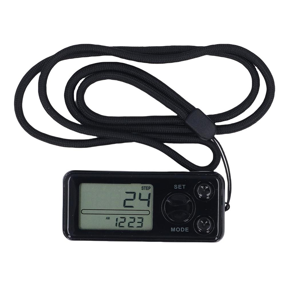 3D Schrittzähler zum Gehen LCD Hintergrundbeleuchtung Einfacher Schrittzähler Kalorienzähler mit Clip und Riemen 7