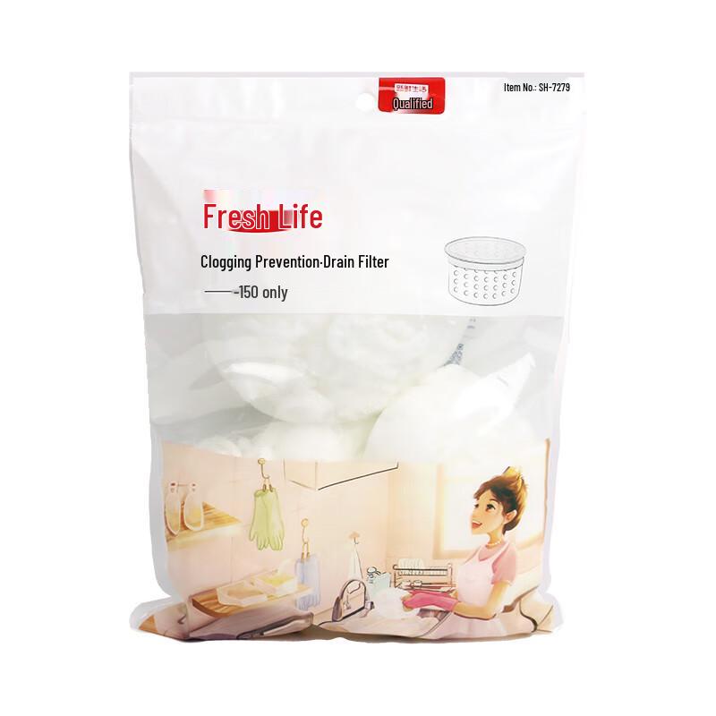 

Fresh Life Disposable Kitchen Sink Drain Strainer Bags, 150 Count