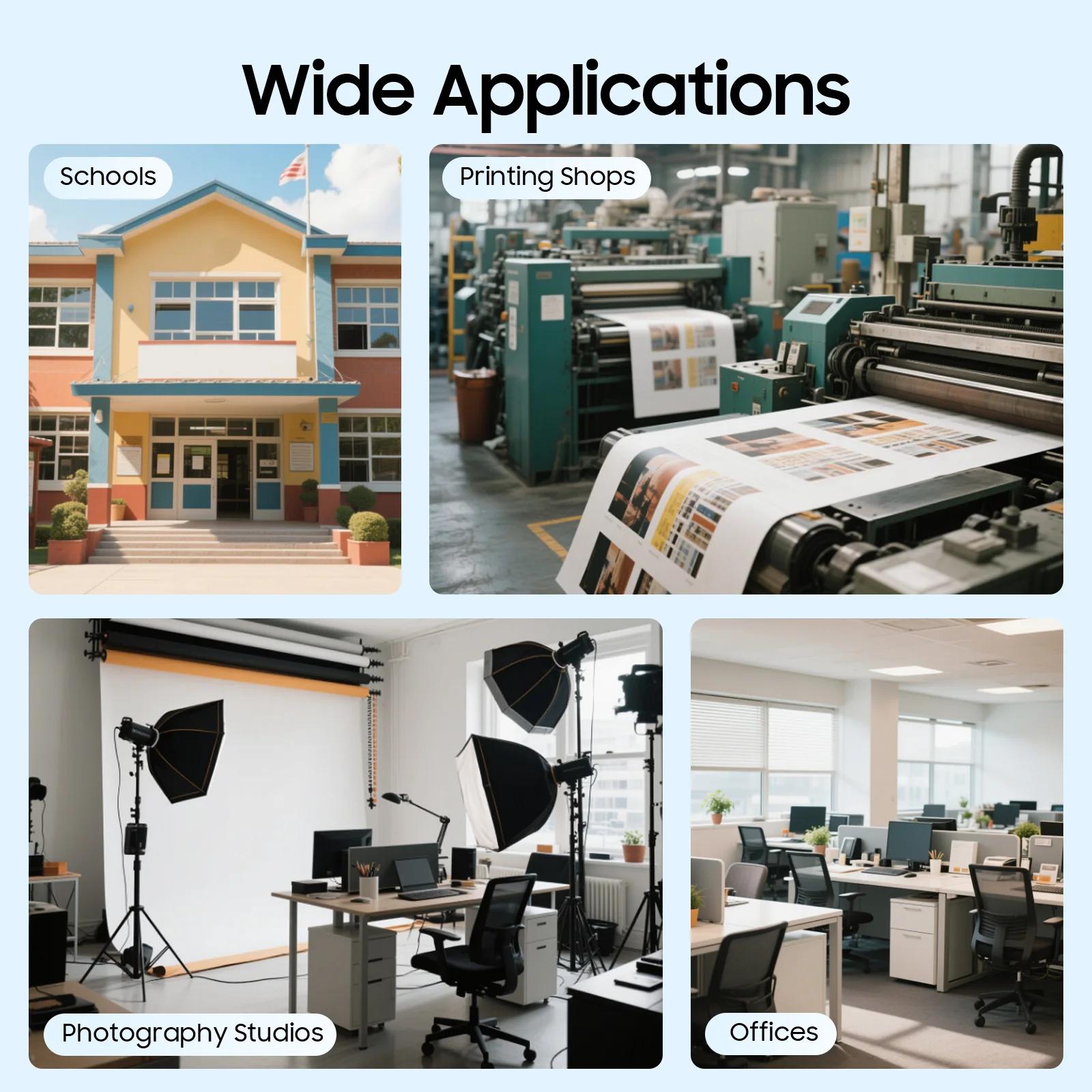 24-inch Commercial Manual Precision Rotary Paper Cutter, for Trimming Photo Stickers and PVC,Cutting Table Size 80x31.5 cm