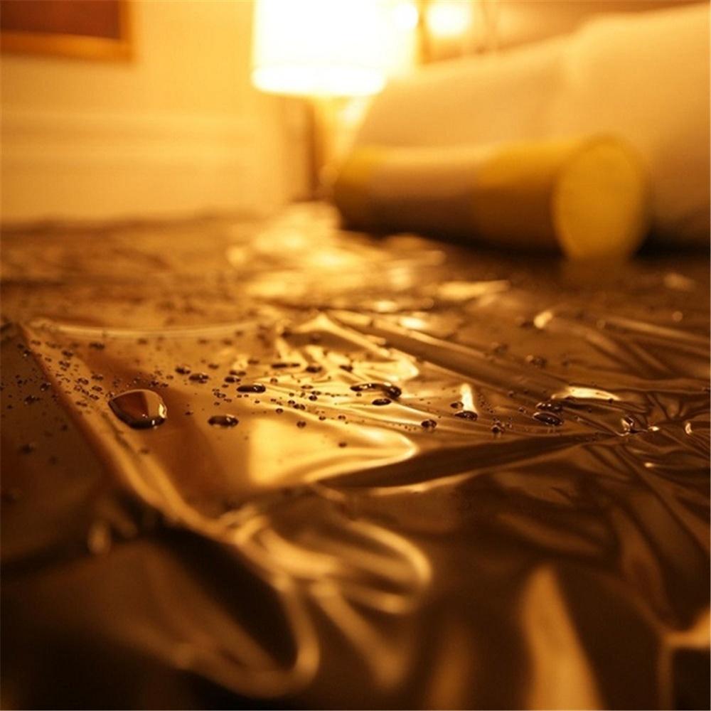 PVC Waterproof Sheet Adult Sex Toy Passionately Push Oil Wet Body Urine Waterproof Pad