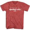 Oldschool - Speaker City - Kurzarm - Heather - Erwachsene - T-Shirt
