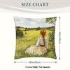 1Pc Anne Of Green Gables Inspirational Quote Pillow Cover, 18X18 Inch, Soft Short Plush, Single-Sided Print, Zip Closure - Ideal