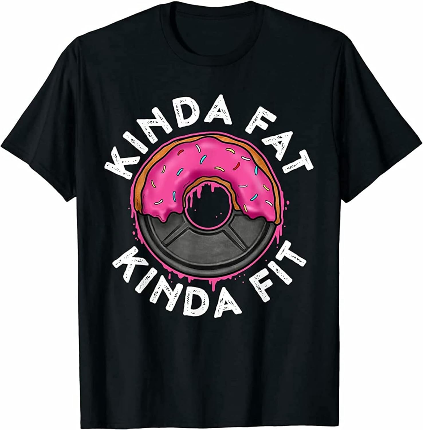Men s Shirt Workout Kinda Fat Kinda Fit T Shirt L