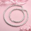 925 Sterling Silver Exquisite Openwork Braided Necklace for Men Women Fashionable Elegant Party Wedding Jewelry