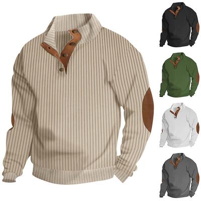 Das Herren-Sweatshirt mit Stehkragen im Frühling und Herbst ist ein Outdoor-Freizeitpullover