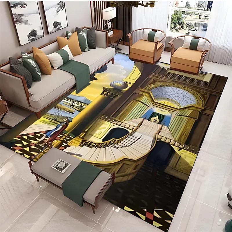Masonic Illuminati Carpet Living Room Bedroom Sofa Coffee Yoga Rugs Kitchen Door Un-Slip Mats Alfombra Birthday Gift Poster Mat