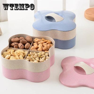 Snacks Dried Fruit Tray Melon Seed Tray Marriage Candy Box Split Sealed Compote Fruit Box Dried Fruit Storage Box