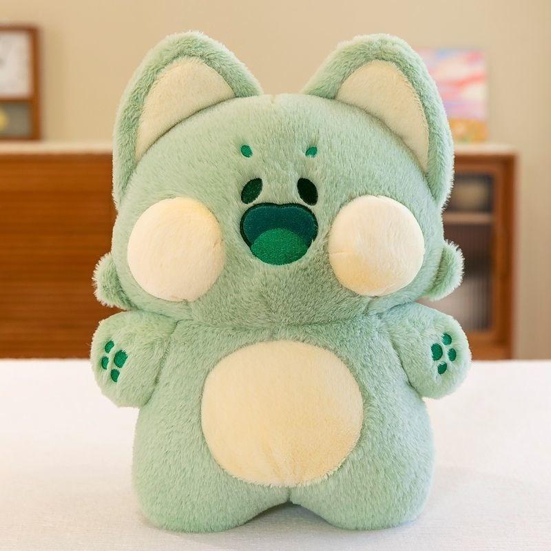 Neues Dudu Cat's Plüschtier Dudu Meow Puppe Puppe Geburtstagsgeschenk für Mädchen Lehrergeschenktag Beliebtes Matcha-grünes Spielzeug