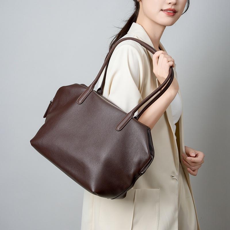 Hot Selling Women's Bags, Tote Bags, Genuine Leather Women's Bags, New Fashionable Bags, Women's Versatile Large Capacity Hand-held Shoulder Bags