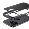 Hartes PC-Bumper-Case mit Karbonfasermuster für iPhone 16 Pro 15 Pro Max 14 13 12 Stoßfeste Slim-Handyhülle mit weichen Kanten