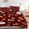 3pcs Christmas Bedding Set, Suitable for Bedroom Decoration, (Includes 1 Duvet Cover And 2 Pillowcases, Quilt Not Included) Yy250822162