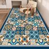 PVC Leather Mats Stain-resistant Oi Proof Kitchen Floor Mat  Wear-resistant Washable Rug Home Decoration Balcony Area Carpet