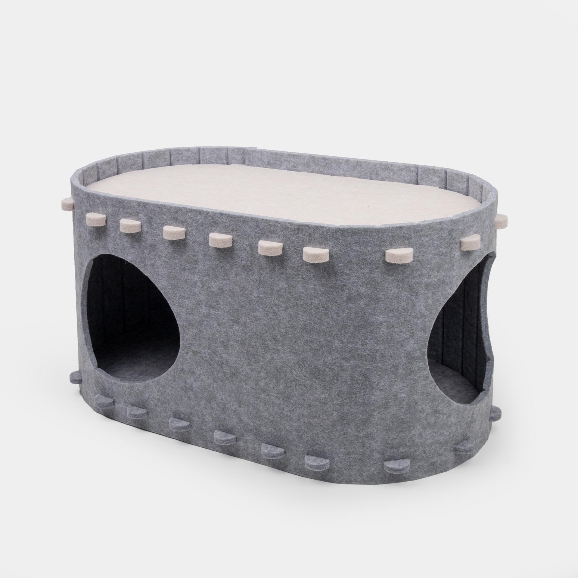 All-Season Universal Foldable Cat Tunnel & Bed - Double Layer, Large Space, Easy Clean