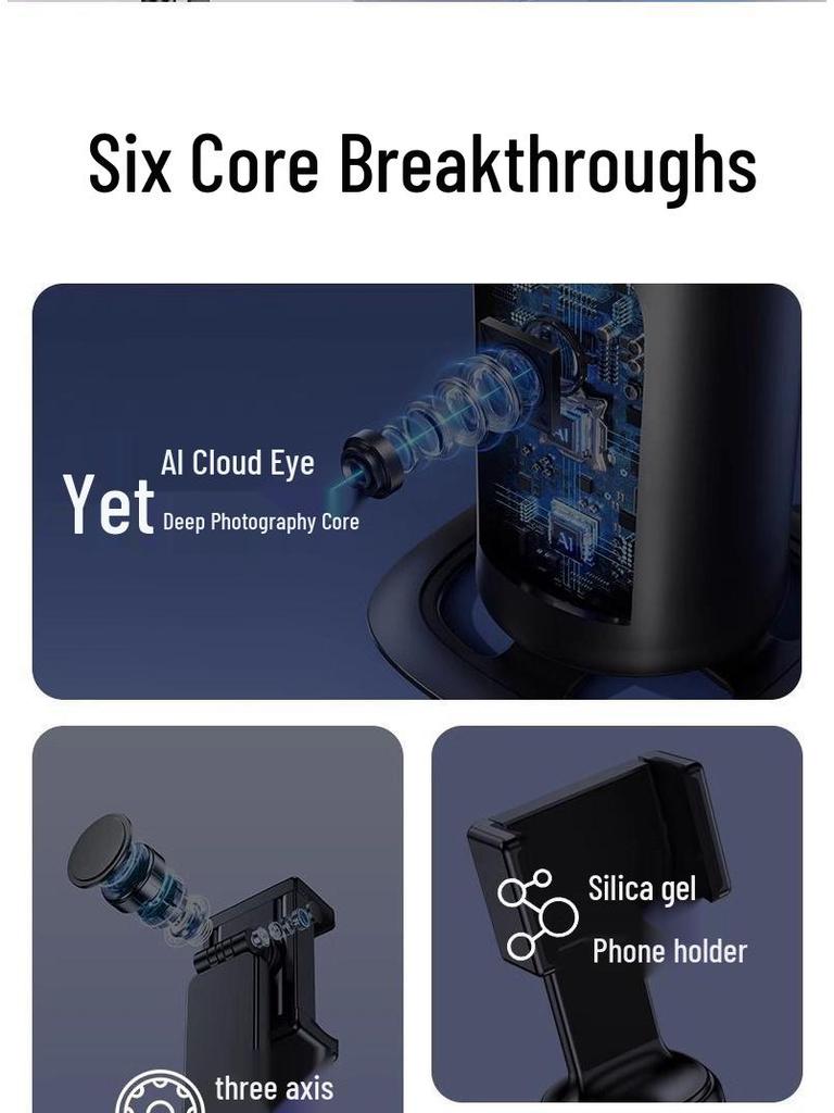 360° Auto-Rotating Selfie Stick & Gimbal with Face Tracking