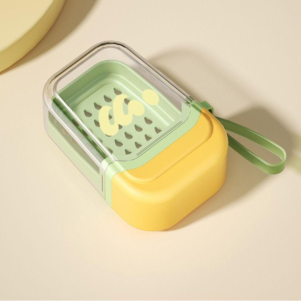 with Locking Buckle Sealed Soap Rack Plastic Soap Holder Portable Dopamine Soap Box  Travel