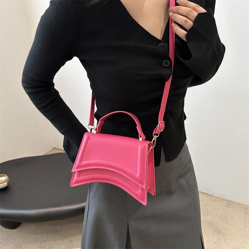 Trendy Minimalist 2024 Summer New Small Square Handbag Stylish Casual Tote Bag