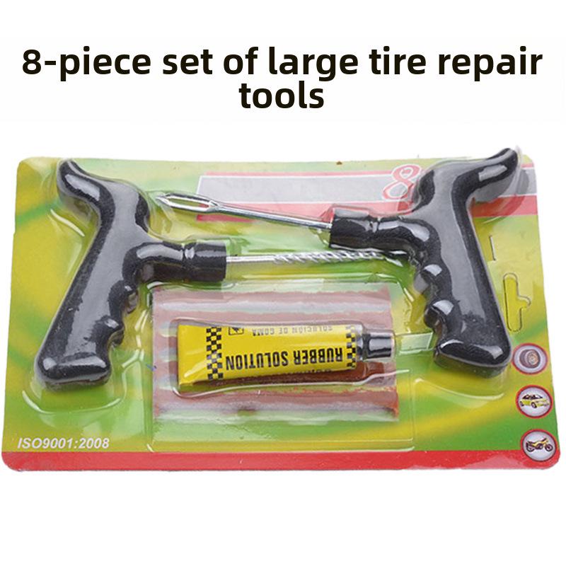 Large Emergency Tire Repair Tool Set for Cars, Motorcycles & Electric Vehicles