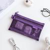 Large Capacity Mesh Zipper Bag for Coins, Keys, Cables, Earphones, and Phone Accessories