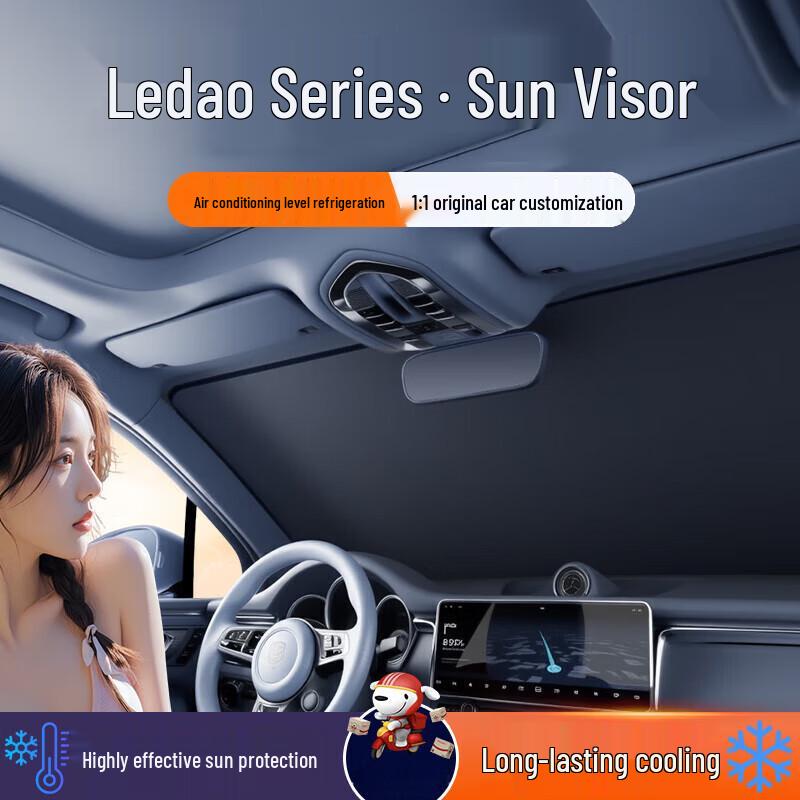 Car Windshield Sunshade: Protects & Moisturizes Interior, Shields Dashboard, Ensures Privacy. Ideal for Summer Use.