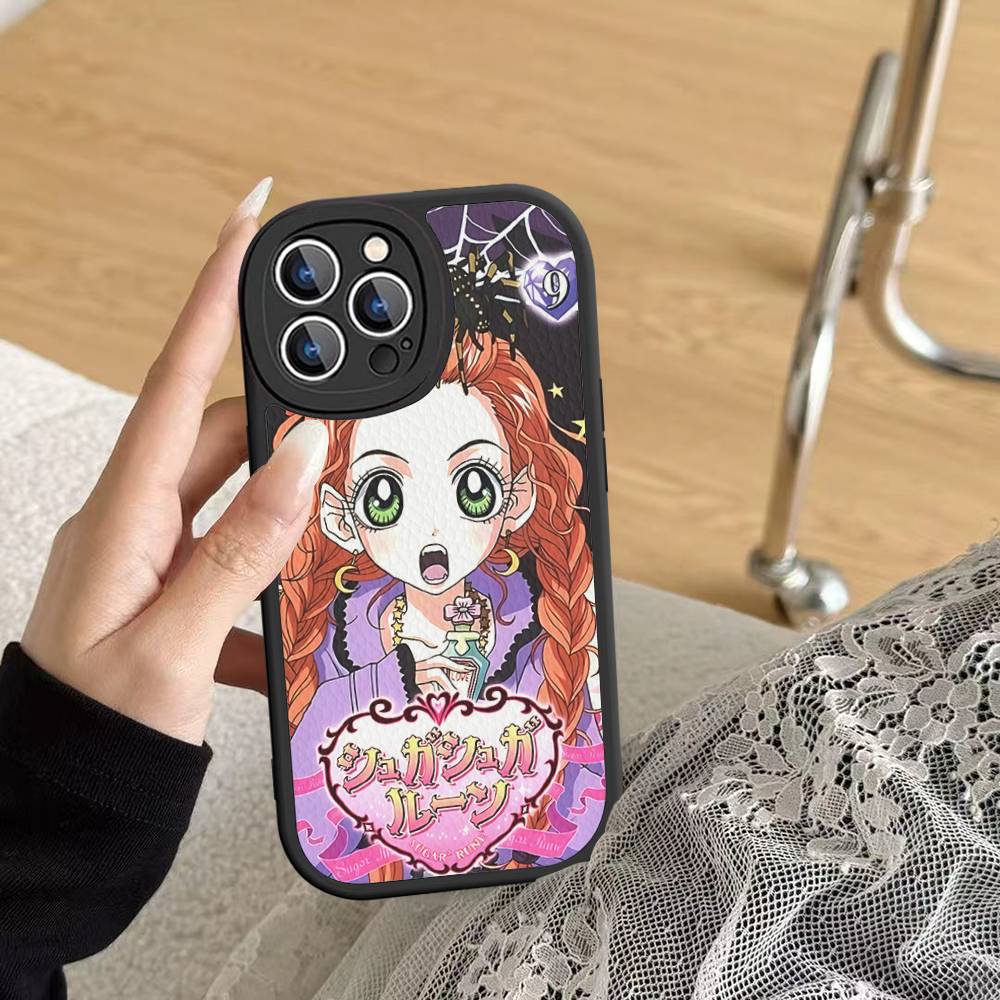 Anime S-Sugar Sugar Phone Case For IPhone 16 15 14 13 12 11 Pro Max Plus Leather Cover