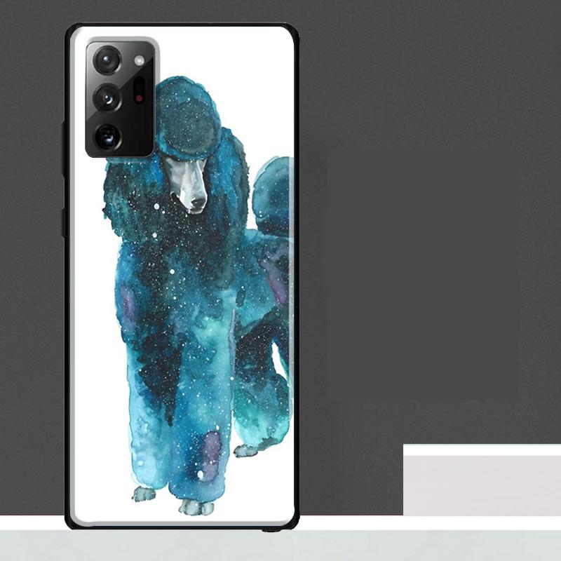 Cartoon Poodle Dog Case For Samsung Galaxy S25 Ultra S23 S22 S21 S24 Ultra S9 S10 S20 Plus S25 FE Phone Cover