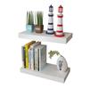 Scaffali a muro - Maison Exclusive - Bianco opaco - Set da 4 - Montaggio invisibile