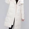 College Wind Cotton-padded Coat Couple Long Fashion Korean Version of Thick Fashion Warm Coat.