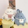 Children's Cartoon Backpack Women 2024 New Style Rabbit Primary School Students Cute Canvas Schoolbag