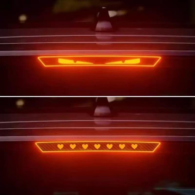 Anime Teufelsauge Rücklicht Aufkleber Kohlefaser Auto Bremslicht Aufkleber Vinyl