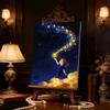 Starry Sky Girl Wall Decor Pearl Canvas Wall Decor Set 5D Pearl Puzzle Embroidery Home Decoration Handmade Gift