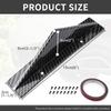 4pcs Rear Bumper Lip Rear Diffuser Defuzer Universal Shark Fins Curved Spoiler Lip Wing Splitter - Carbon Fiber