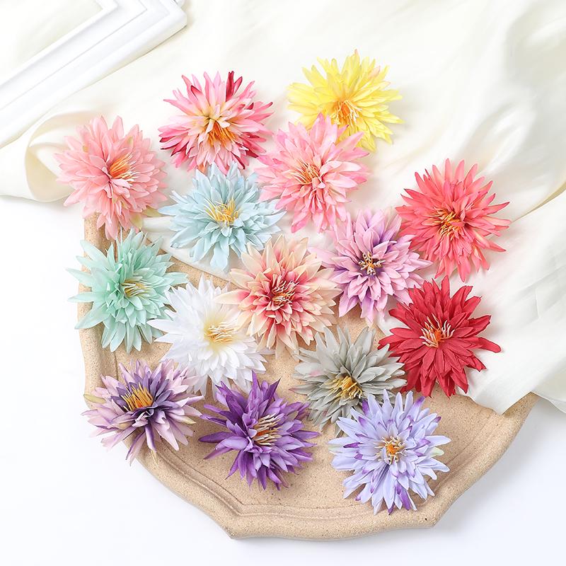 Chrysanthemum Silk Flowers for DIY Wreaths, Corsages, Hanfu Headwear, and Hair Accessories.