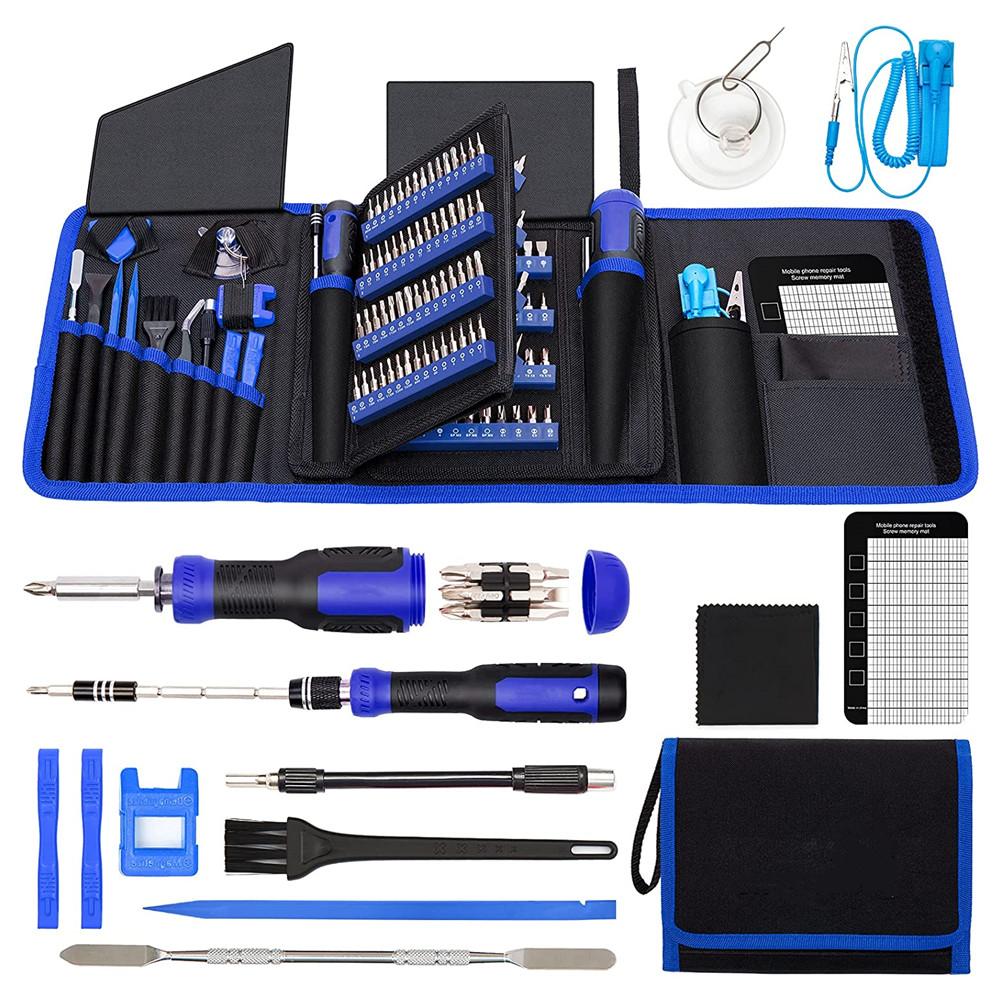 Precision Screwdriver Set 191-PCS Multi-Bit Screwdriver 1/4 Inch Nut Driver Home Improvement Tool Electronic Repair Kit