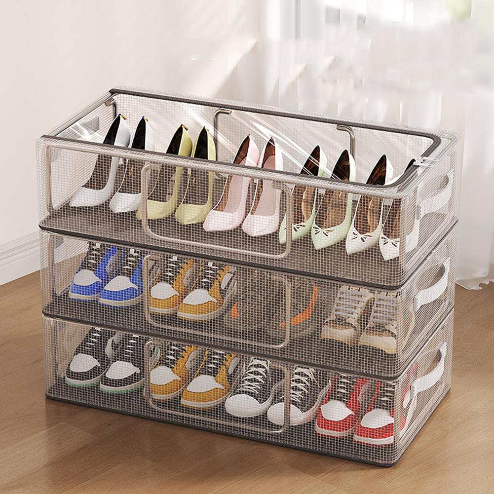 Organizador de Zapatos Grande Apilable Debajo de la Cama Para Armario