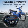 Digital Motorcycle Speedometer White Backlight Multi LED Dashboard RPM For EX5 Class1 CX DX Honda Wave C100 CD100 Speed Odomete
