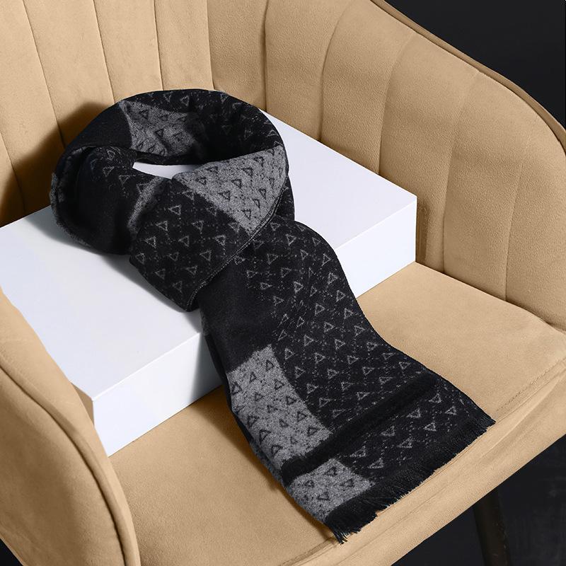 Wool scarf blend, long thickened scarf for men, custom scarf for men to keep warm in winter