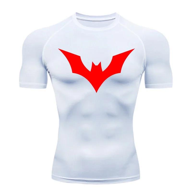 Trainning & Exercise Quick-drying Breathable Short-sleeved T-shirt Men's Compression Shirt Gym Superhero Sports Running T-shirt