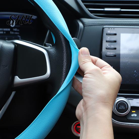 Sunburn Protection For Steering Wheel Universal Silicone Cover Elastic Waterproof High-Quality Car Accessory with Soft Texture Decoration Heat