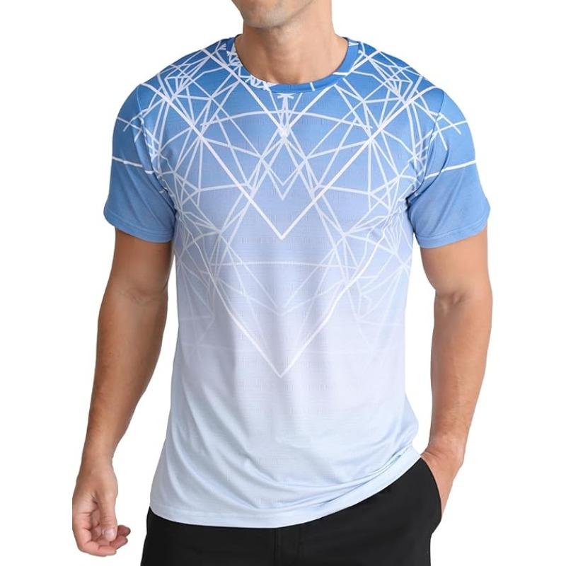 

Mens T-Shirts Short Sleeve Classic Crewneck AthelticT-Shirts Gym Workout Running Shirts S