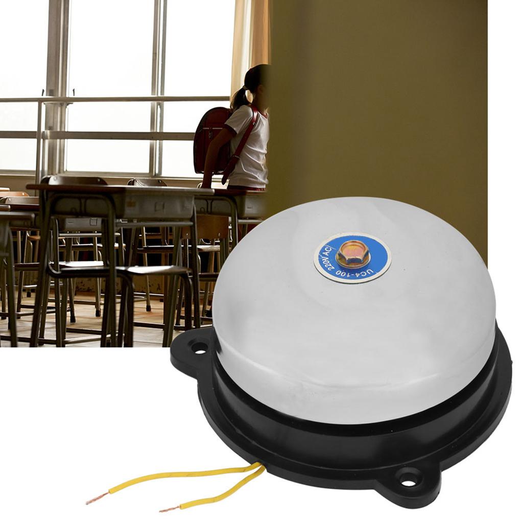 4 in oțel inoxidabil tip lovitură interioară clopoțel electric fără scânteie 220 V 10 W pentru semnal sonor