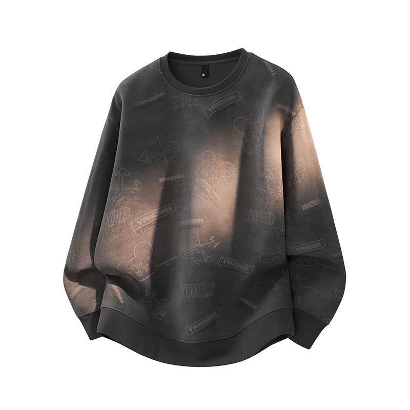 

YPY-9915-P Small 29, Large 34 - Descente Ribbed Full Print Hoodie 2XL темно-сірий