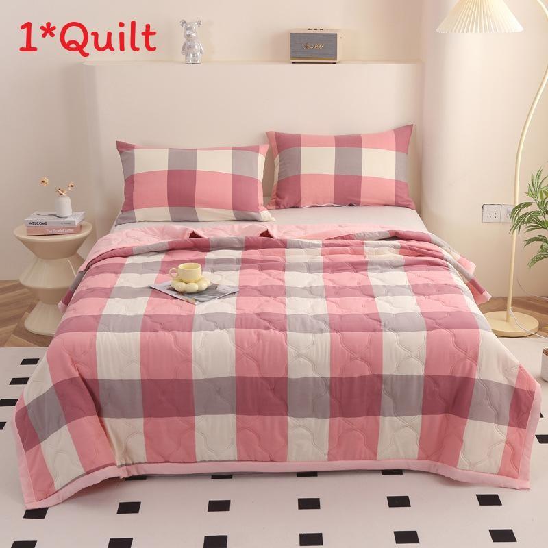 Pattern Lattice Water Wash Cotton Bedding Summer Air Conditioning Blanket Quilt