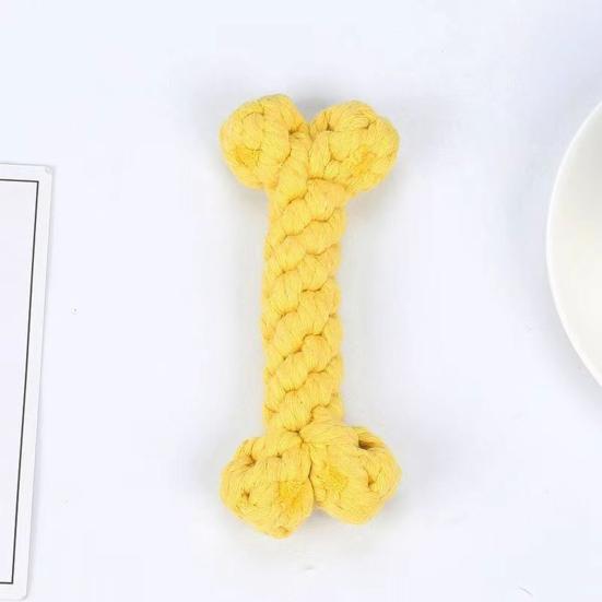 Dog Rope Toy Bone Shaped Dog Chew Toy for Teething Training Interactive Play Cotton Rope Pet Toy for Small Medium Dogs