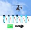 3.7V 520MAh Lithium Battery, Upgraded Large Capacity RC Helicopter Battery with  , for V977 XK K110 XK K110S Remote Control Helicopter